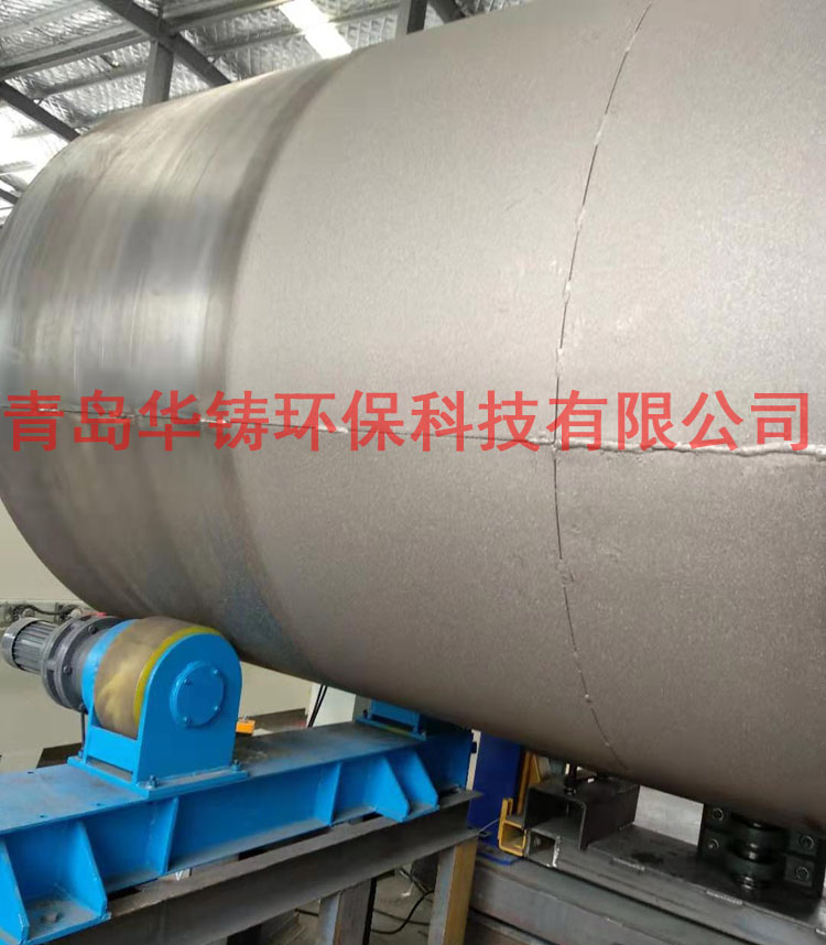 大型鋼管外壁拋丸機(jī)除銹效果圖 大型鋼管外壁拋丸機(jī)除銹效果圖