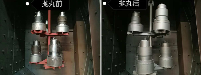 拋丸機(jī)清理效果對(duì)比圖 拋丸機(jī)清理效果對(duì)比圖